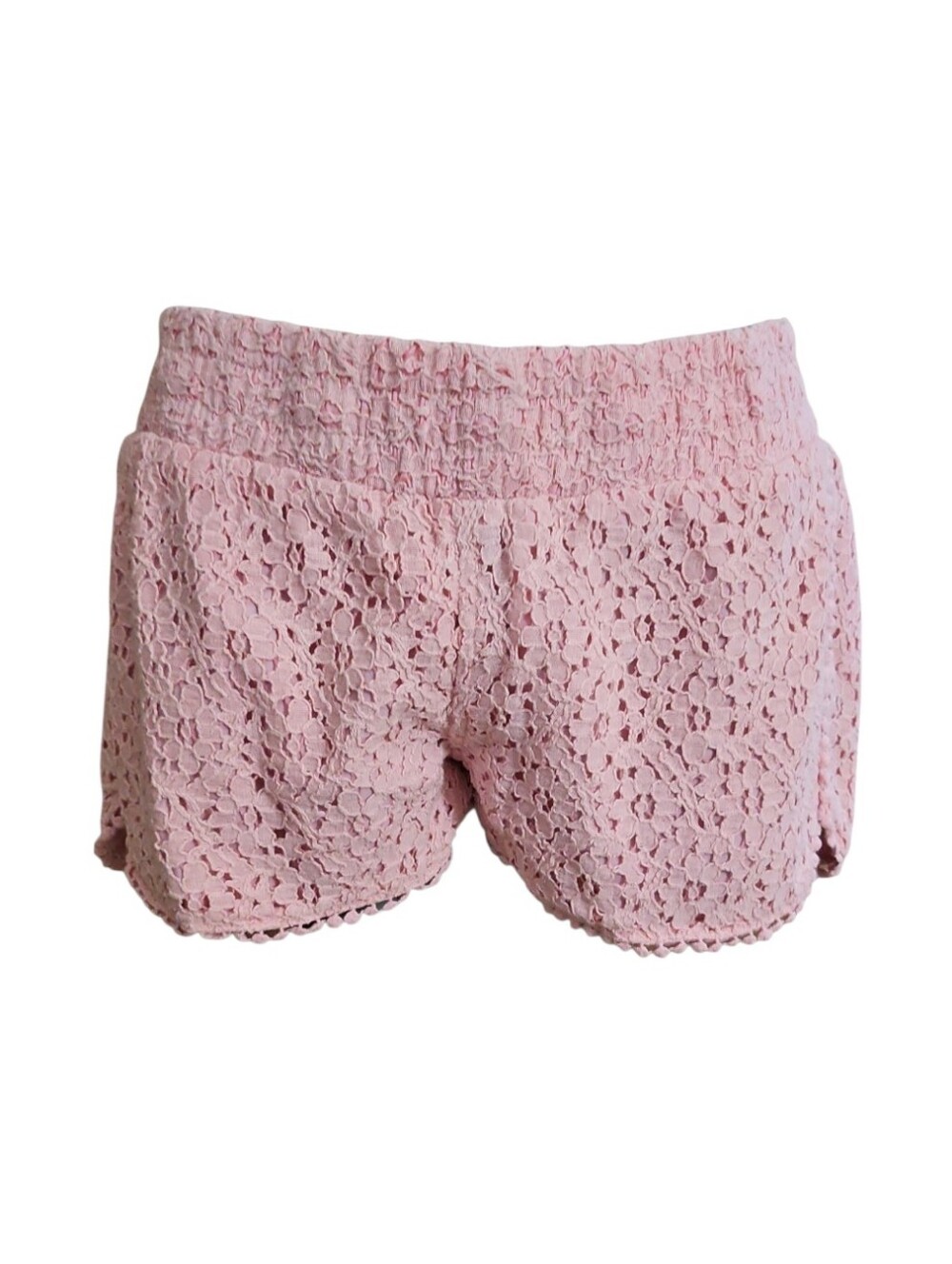 Tinseltown MD Pink Lace Flower Shorts